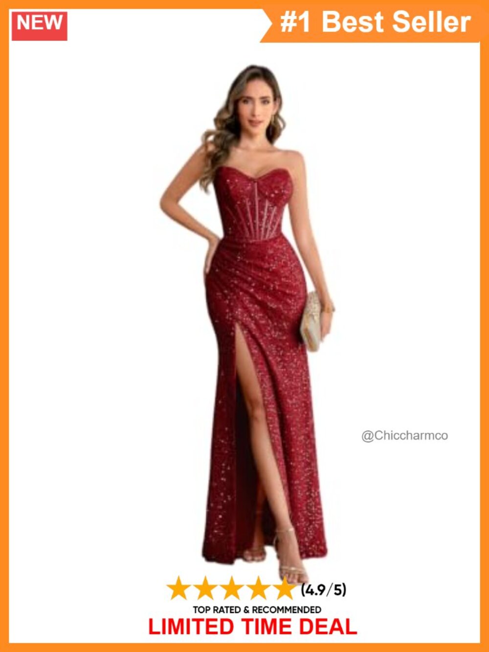 Sequin Off Shoulder Backless Bodycon Formal Evening Gown